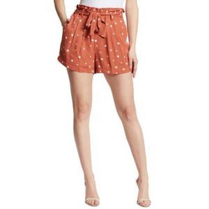 MSRP $80 Ella Moss Polka Dot Paperbag Shorts Size XL
